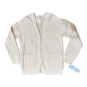 Cozy kids White Knit Sweater 7/8